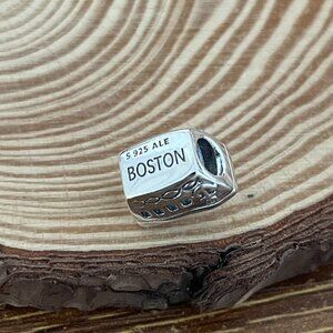 Pandora BOSTON Cruise Charm Steamship charm S925 Sterling Silver Jewelry